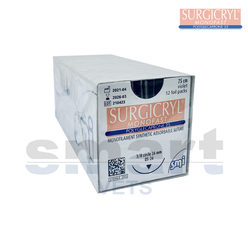 [16071512V] 16071512V - (6/0) SURGICRYL MONOFAST 75cm.