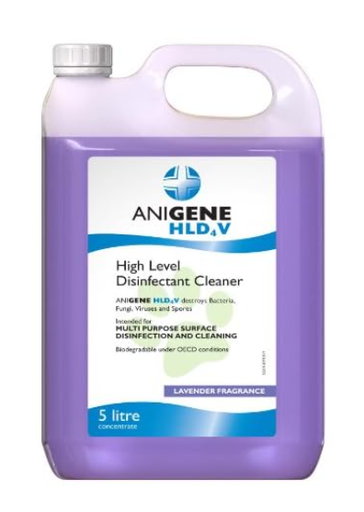 [XTR106M] ANIGENE HLD4V - High Level Surface Disinfectant - Lavender 5l