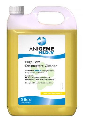 [XTR106Y] ANIGENE HLD4V - High Level Surface Disinfectant - Lemon 5l
