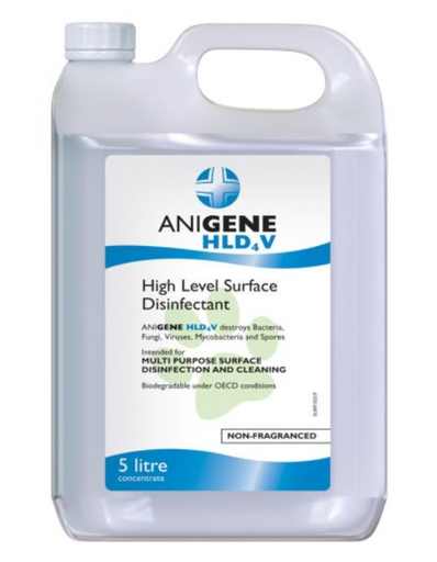 [XTR105] ANIGENE HLD4V - High Level Surface Disinfectant - Unfragranced 5l