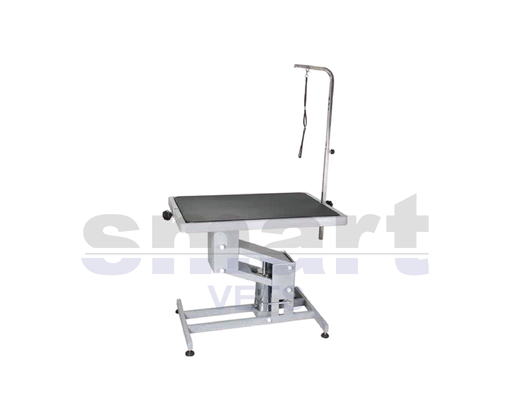 [FT-804L] Grooming HYDRAULIC TABLE Large, With Overhead Arm, Black Single Side Top