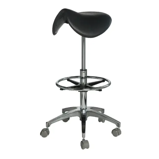 [GC-003] High Rise Stool Black 70-94cm