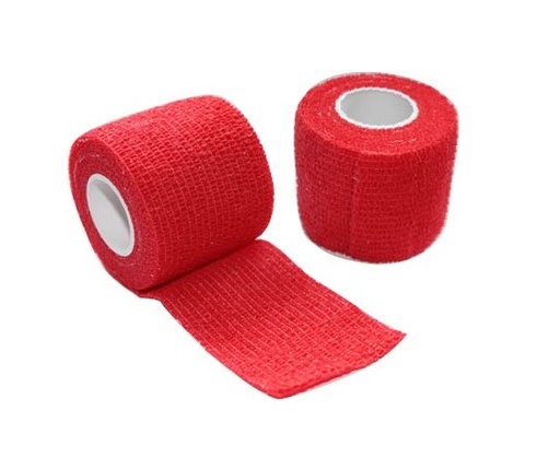[CB05003] SMART VETS Cohesive Bandage 5cm x 4.5m, RED color