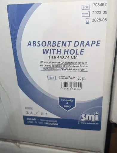 [ZOC4474-M] ZOC4474-M - ABSORBENT OP COVER with Hole 56GR/m²