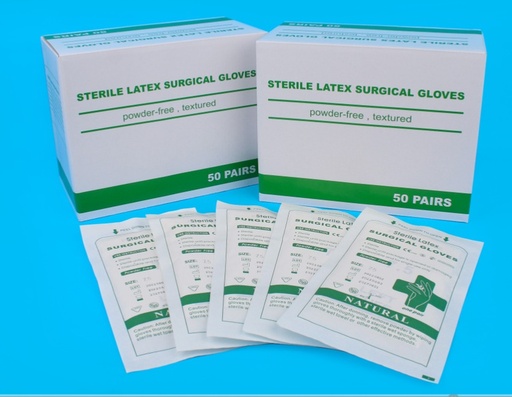 [Latex-S] Surgical Sterile Gloves latex Powder free / Small-7"